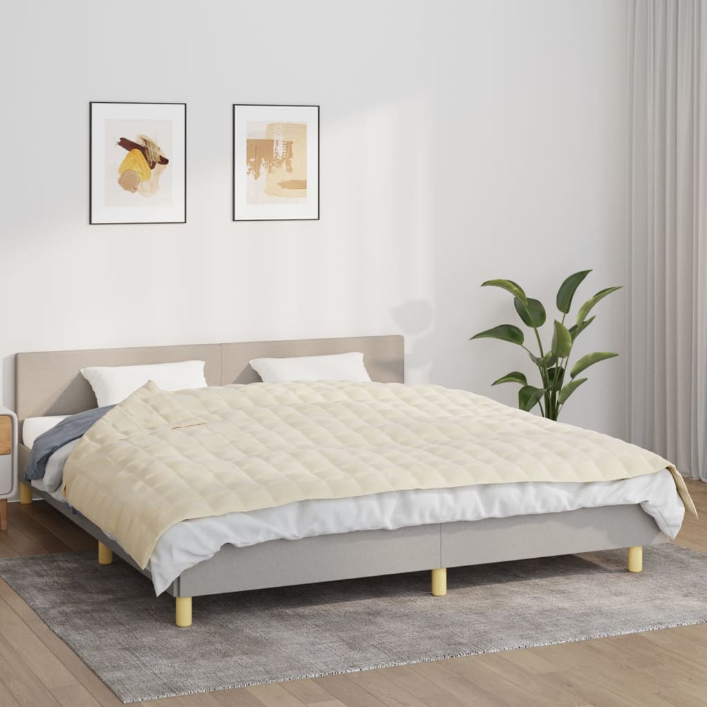 Vektdyne Kremhvit 155X220 Cm 11 Kg Stoff