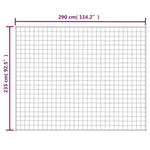 Vektdyne Kremhvit 235X290 Cm 15 Kg Stoff