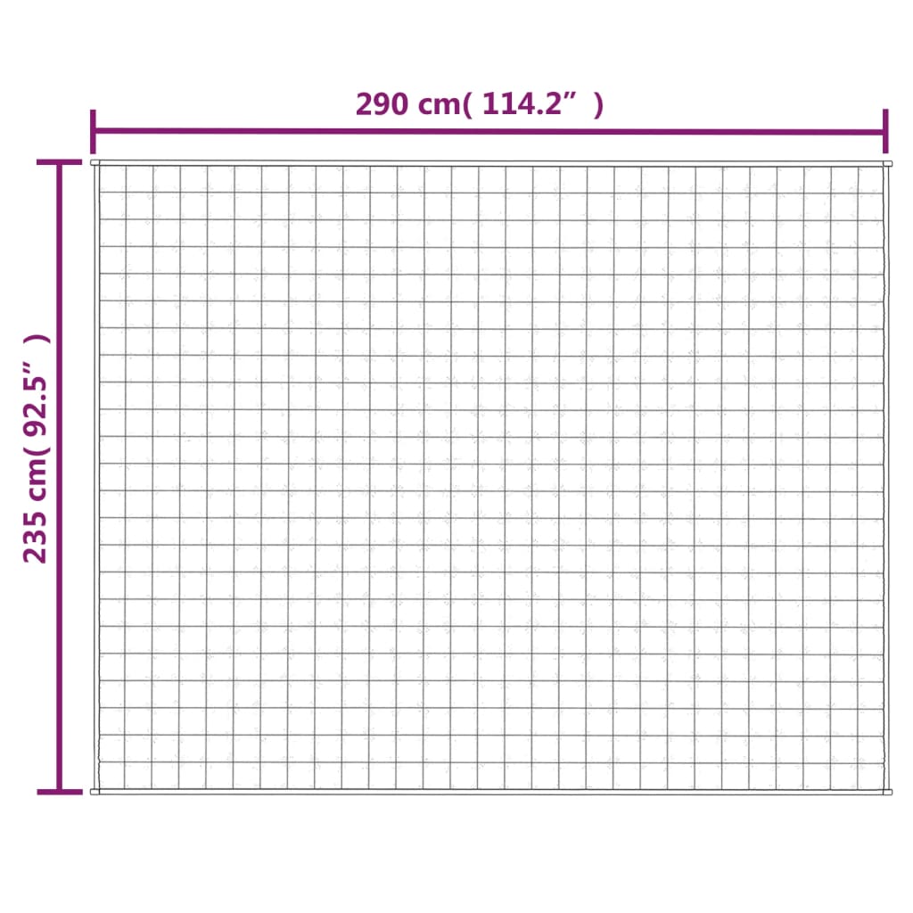 Vektdyne Kremhvit 235X290 Cm 15 Kg Stoff