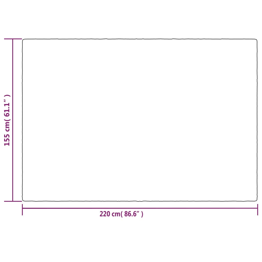 Vektdyne Med Trekk Grå 155X220 Cm 7 Kg Stoff