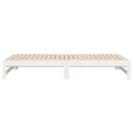 Uttrekkbar Dagseng Hvit 2X(100X200) Cm Heltre Furu