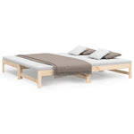 Uttrekkbar Dagseng 2X(90X200) Cm Heltre Furu