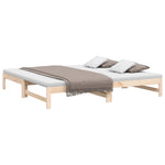 Uttrekkbar Dagseng 2X(90X200) Cm Heltre Furu