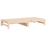 Uttrekkbar Dagseng 2X(90X190) Cm Heltre Furu
