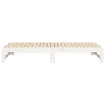 Uttrekkbar Dagseng Hvit 2X(90X190) Cm Heltre Furu