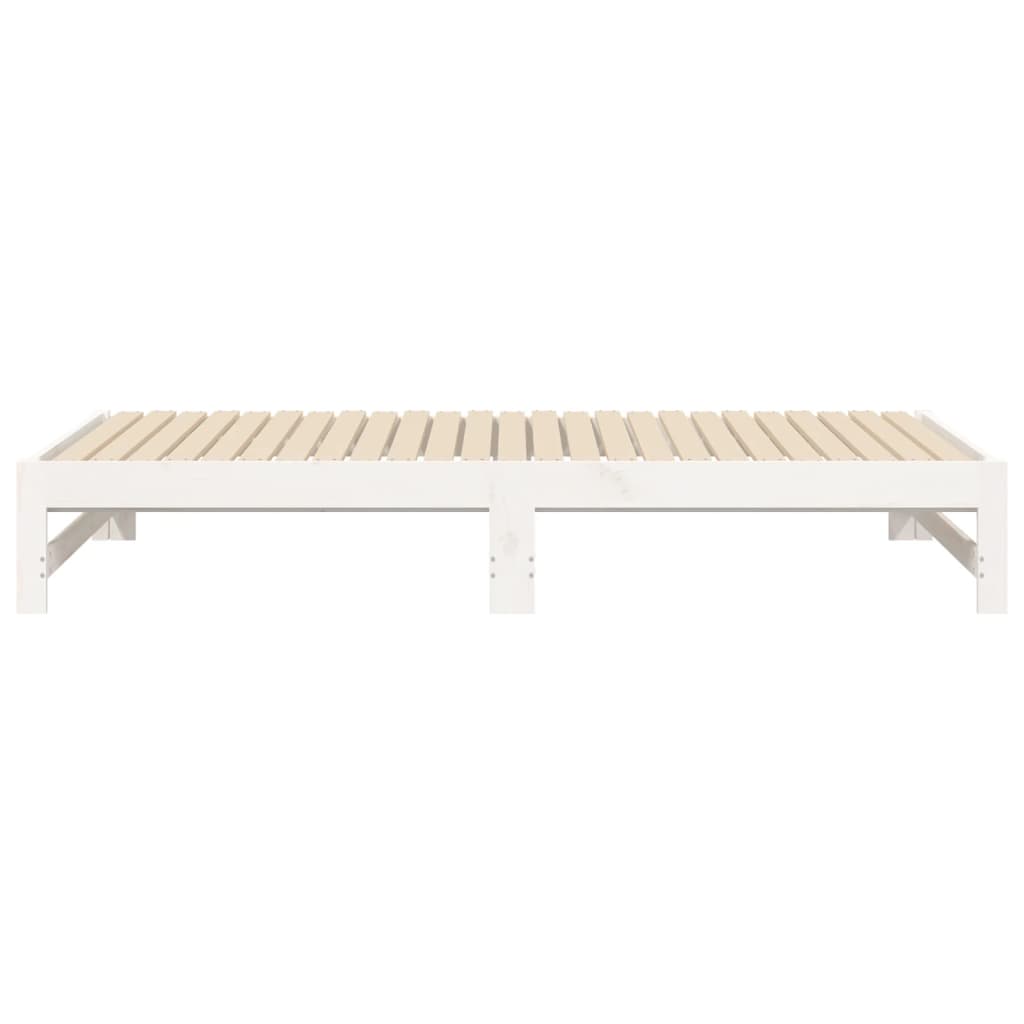 Uttrekkbar Dagseng Hvit 2X(90X190) Cm Heltre Furu