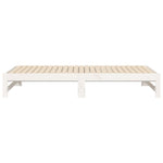 Uttrekkbar Dagseng Hvit 2X(75X190) Cm Heltre Furu