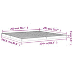 Sengeramme 200X200 Cm Heltre Furu