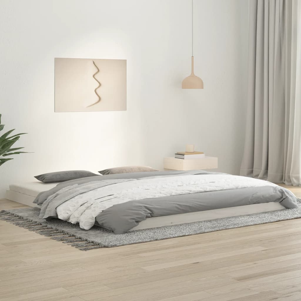 Sengeramme Hvit 180X200 Cm Heltre Furu