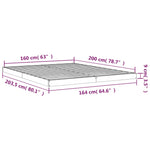 Sengeramme 160X200 Cm Heltre Furu