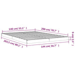 Sengeramme 140X200 Cm Heltre Furu