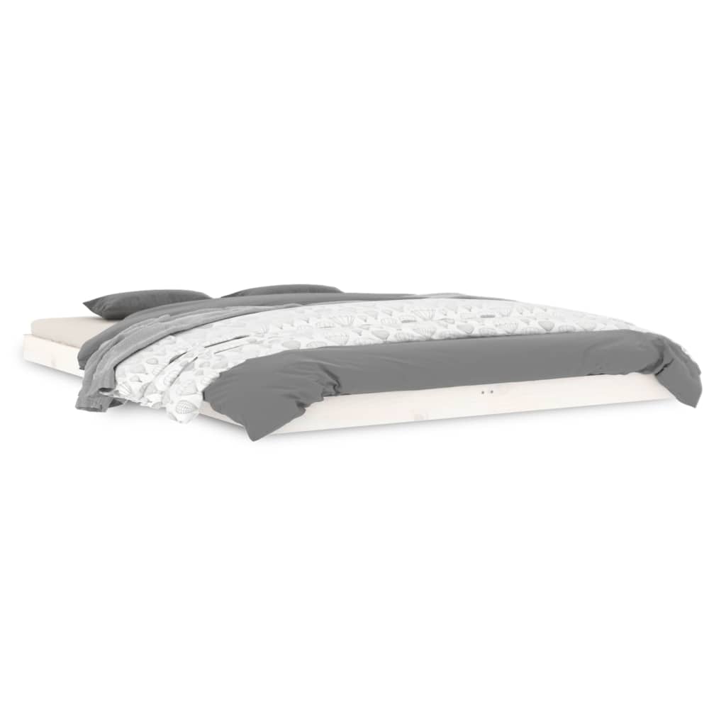 Sengeramme Hvit 140X200 Cm Heltre Furu