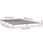Sengeramme 120X200 Cm Heltre Furu