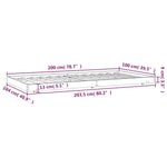 Sengeramme Uten Madrass 100X200 Cm Heltre Furu