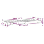 Sengeramme Uten Madrass 90X190 Cm Heltre Furu