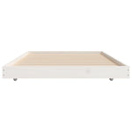 Sengeramme Uten Madrass Hvit 75X190 Cm Heltre Furu