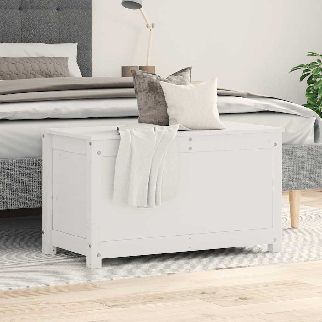 Putekasse Hvit 80X40X45,5 Cm Heltre Furu