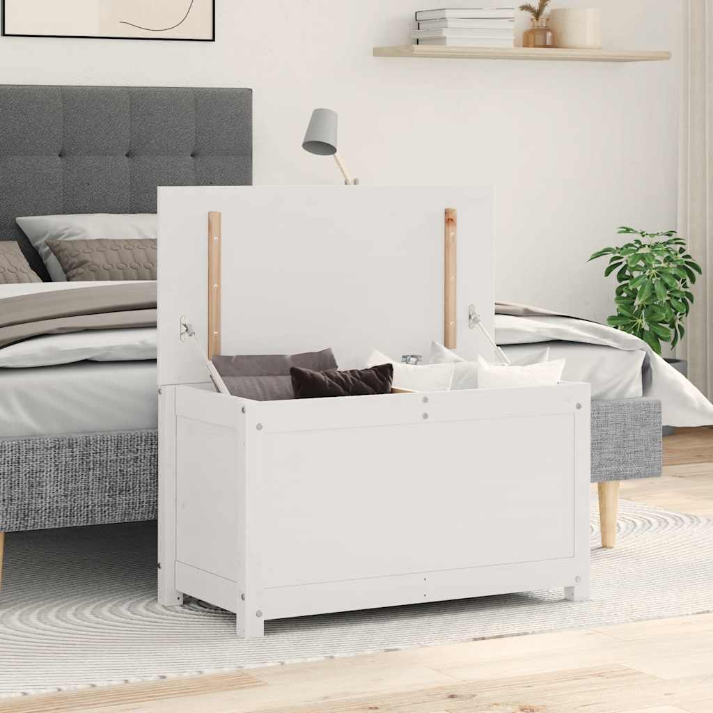 Putekasse Hvit 80X40X45,5 Cm Heltre Furu