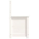 Benk Hvit 80X41X77 Cm Heltre Furu