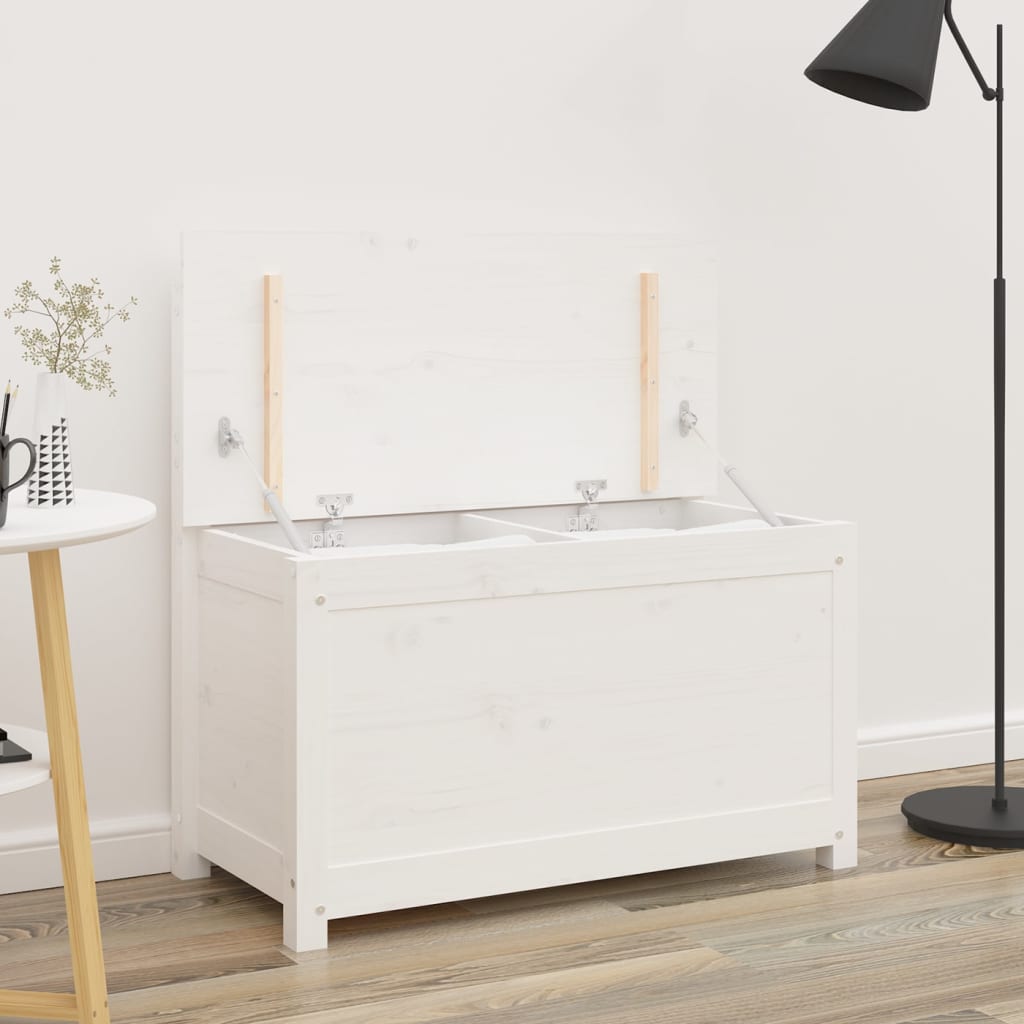 Benk Hvit 80X41X77 Cm Heltre Furu