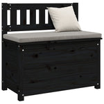 Benk Svart 80X41X77 Cm Heltre Furu