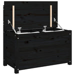 Benk Svart 80X41X77 Cm Heltre Furu