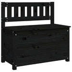 Benk Svart 80X41X77 Cm Heltre Furu