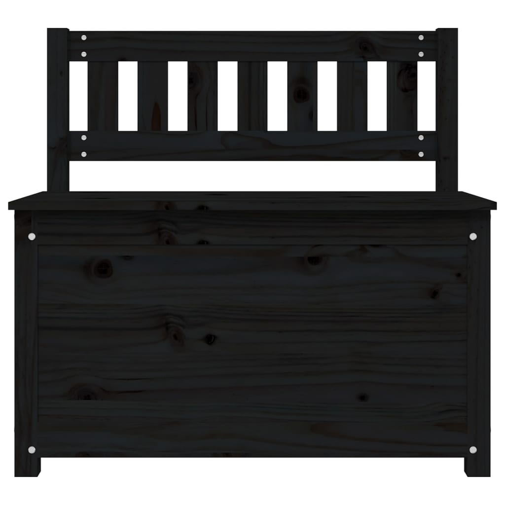 Benk Svart 80X41X77 Cm Heltre Furu