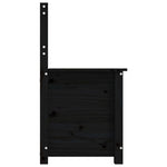 Benk Svart 80X41X77 Cm Heltre Furu