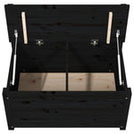 Benk Svart 80X41X77 Cm Heltre Furu