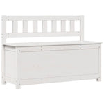 Benk Hvit 110X41X76,5 Cm Heltre Furu