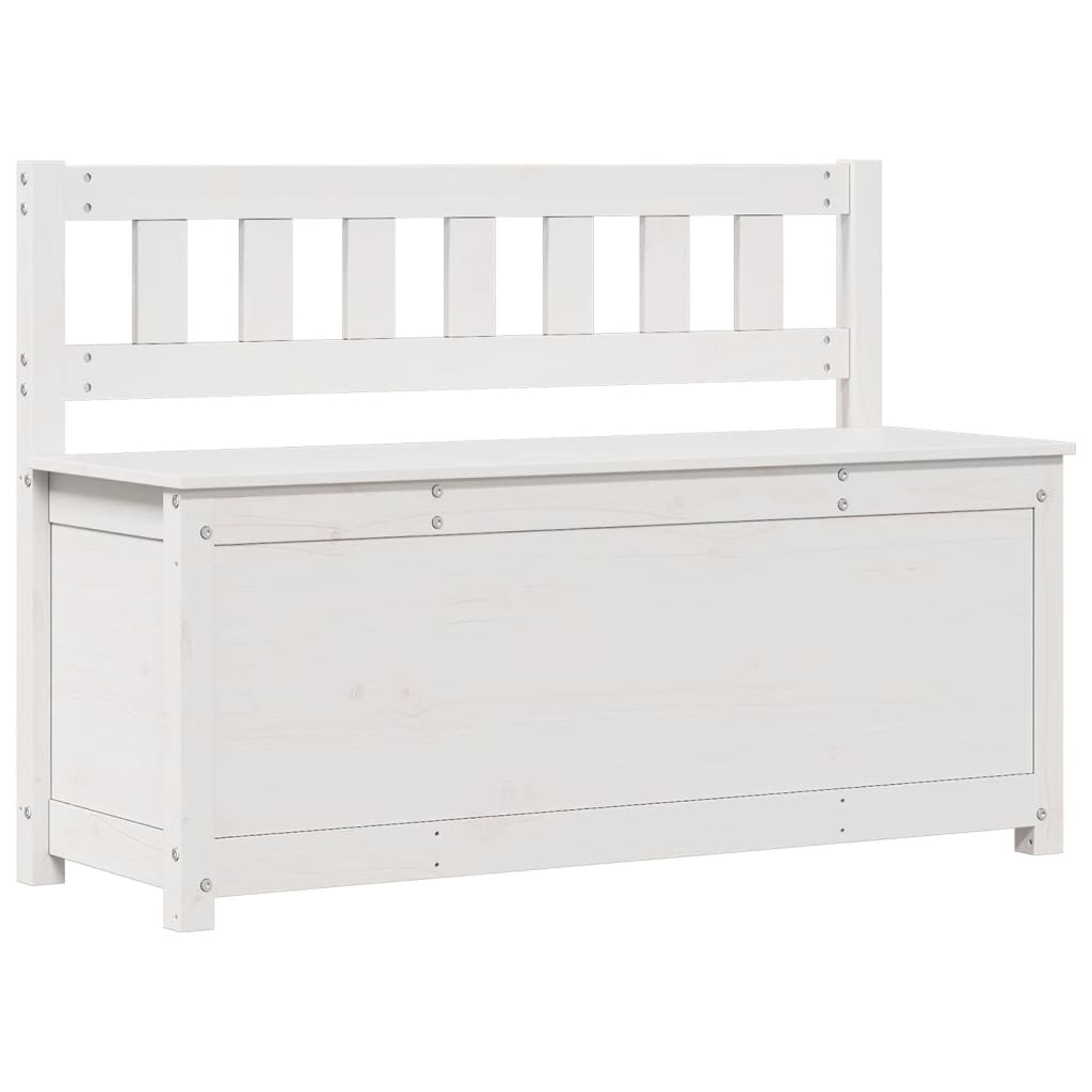 Benk Hvit 110X41X76,5 Cm Heltre Furu