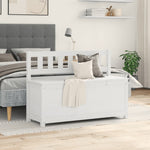 Benk Hvit 110X41X76,5 Cm Heltre Furu