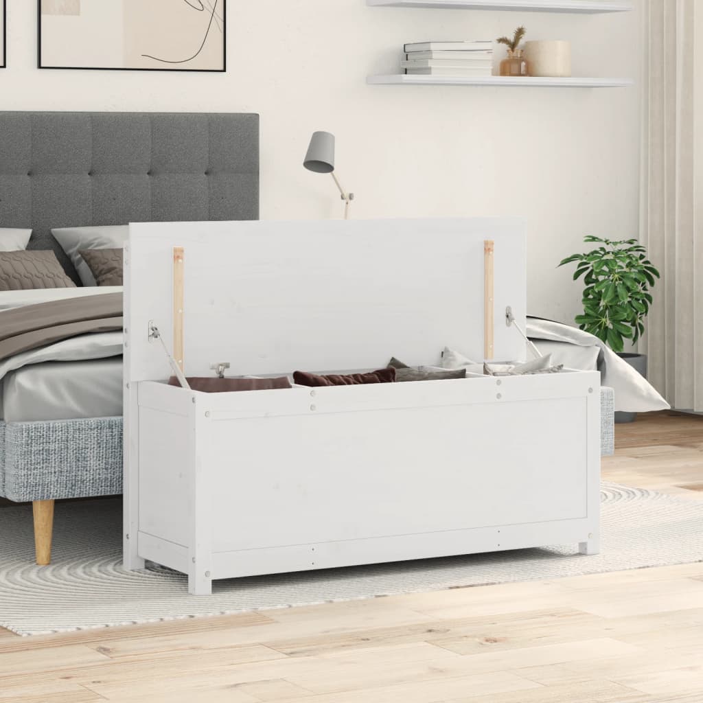 Benk Hvit 110X41X76,5 Cm Heltre Furu