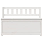 Benk Hvit 110X41X76,5 Cm Heltre Furu