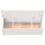 Benk Hvit 110X41X76,5 Cm Heltre Furu
