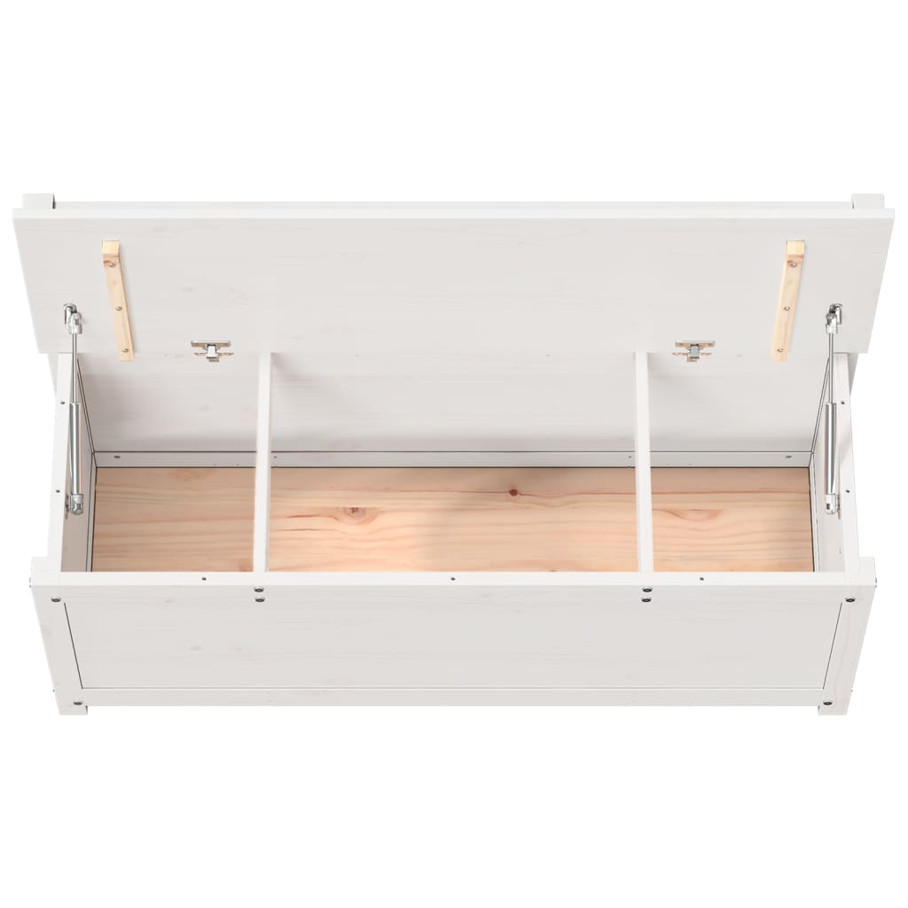 Benk Hvit 110X41X76,5 Cm Heltre Furu