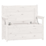 Benk Hvit 112,5X51,5X96,5 Cm Heltre Furu