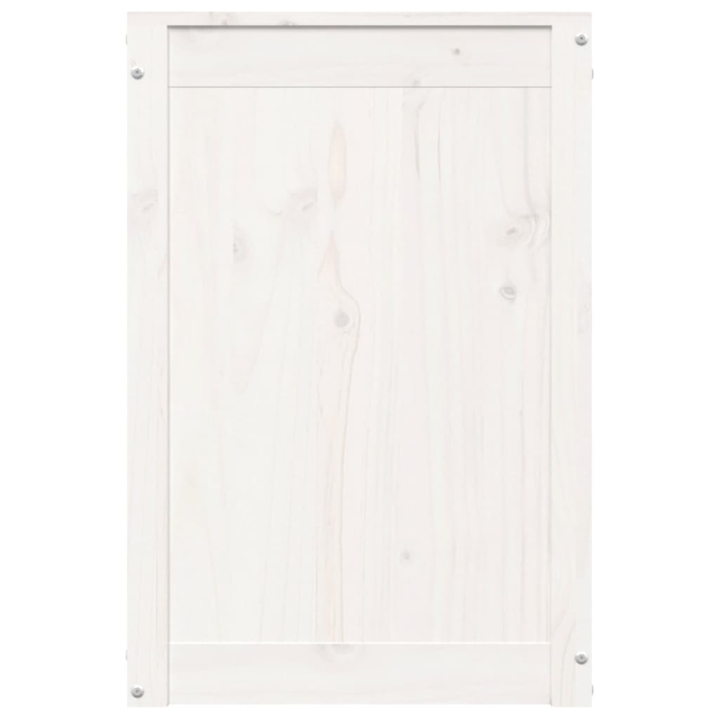 Skittentøyskurv Hvit 44X44X66 Cm Heltre Furu