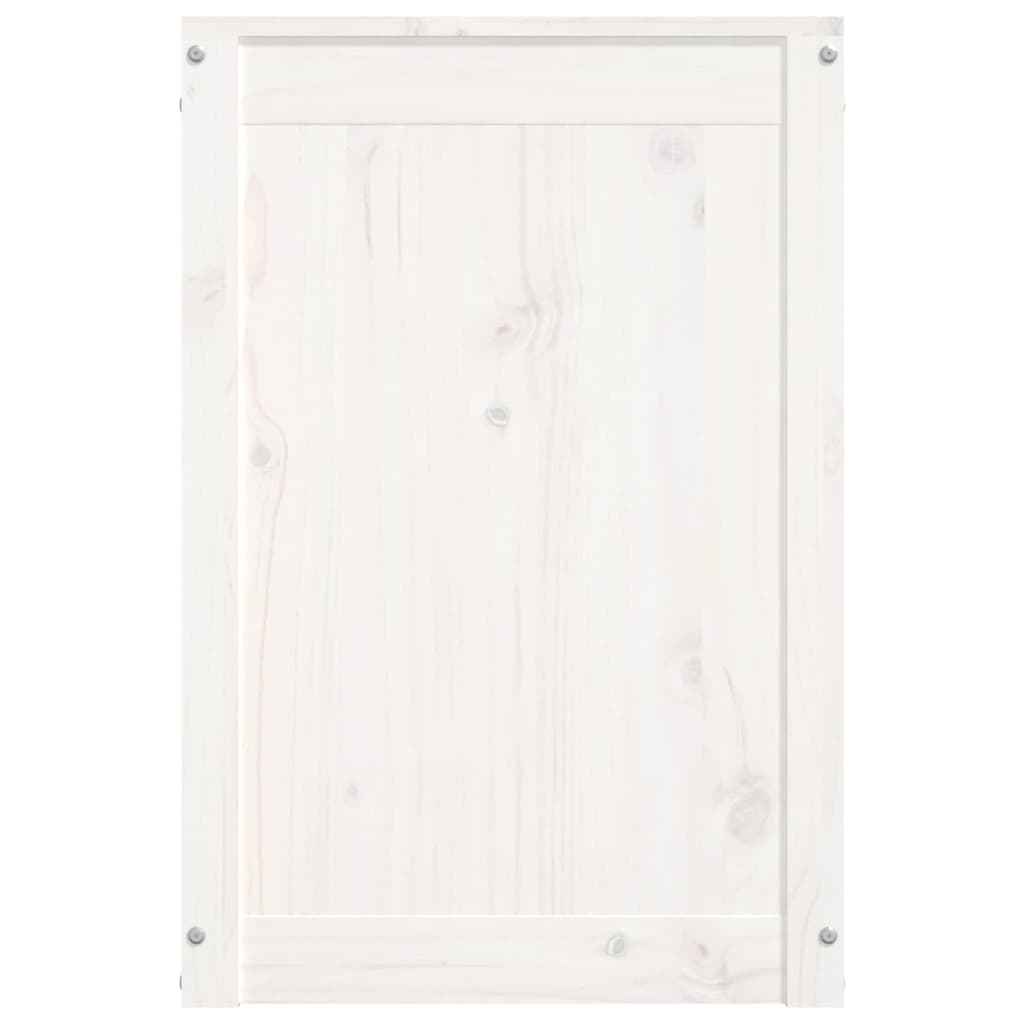 Skittentøyskurv Hvit 44X44X66 Cm Heltre Furu