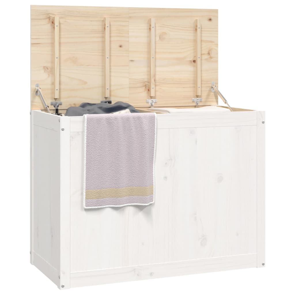 Skittentøyskurv Hvit 88,5X44X66 Cm Heltre Furu