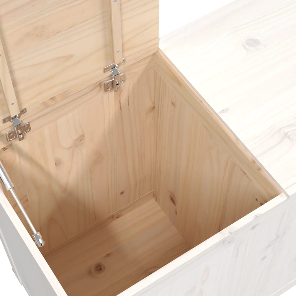 Skittentøyskurv Hvit 88,5X44X66 Cm Heltre Furu