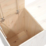 Skittentøyskurv Hvit 88,5X44X66 Cm Heltre Furu