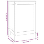 Skittentøyskurv 44X44X76 Cm Heltre Furu