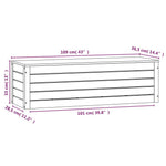 Putekasse 109X36,5X33 Cm Heltre Furu