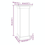 Blomsterstativ 40X40X90 Cm Heltre Furu