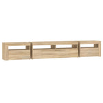 Tv-Benk Med Led-Lys Sonoma Eik 240X35X40 Cm