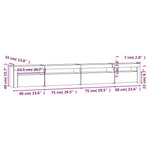 Tv-Benk Med Led-Lys Hvit 270X35X40 Cm