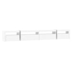 Tv-Benk Med Led-Lys Hvit 270X35X40 Cm