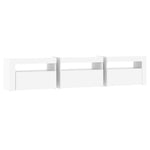 Tv-Benk Med Led-Lys Hvit 180X35X40 Cm